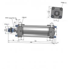 Xi lanh compact CDA2B50-100Z