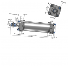 Xi lanh compact CDA2B50-125Z