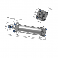 Xi lanh compact CDA2B50-150Z Xi lanh compact CDA2B50-150Z