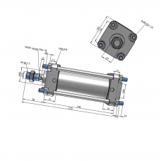 Xi lanh compact CDA2B63-100Z