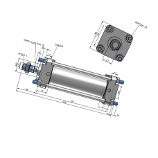 Xi lanh compact CDA2B63-125Z