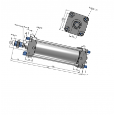 Xi lanh compact CDA2B63-150Z