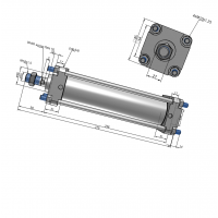 Xi lanh compact CDA2B63-200Z Xi lanh compact CDA2B63-200Z