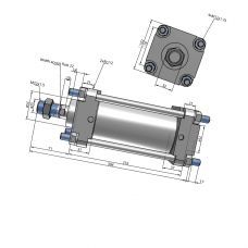 Xi lanh compact CDA2B80-100Z