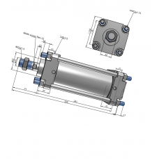 Xi lanh compact CDA2B80-125Z