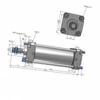 Xi lanh compact CDA2B80-150Z Xi lanh compact CDA2B80-150Z