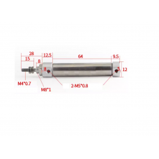 Xi lanh tròn tiêu chuẩn CDJ2B10-40Z-B