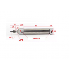 Xi lanh tròn tiêu chuẩn CDJ2B10-45Z-B