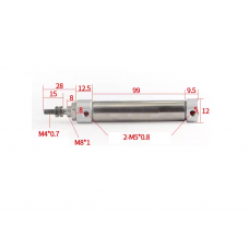 Xi lanh tròn tiêu chuẩn CDJ2B10-75Z-B