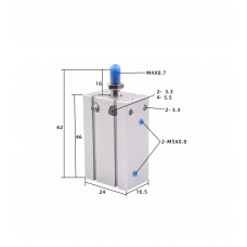 Xi lanh Free Mount CDU10-10D