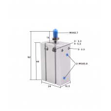 Xi lanh Free Mount CDU10-30D