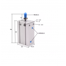 Xi lanh Free Mount CDU6-10D