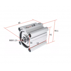 Xi lanh compact CDQ2B32-10DZ