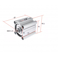 Xi lanh compact CDQ2B32-20DZ