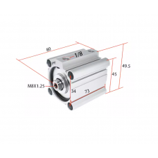 Xi lanh compact CDQ2B32-40DZ