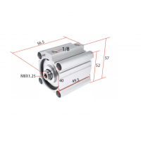 Xi lanh compact CDQ2B40-10DZ