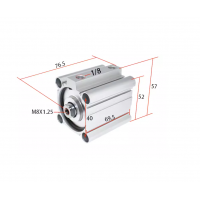 Xi lanh compact CDQ2B40-30DZ Xi lanh compact CDQ2B40-30DZ