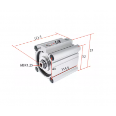 Xi lanh compact CDQ2B40-75DZ