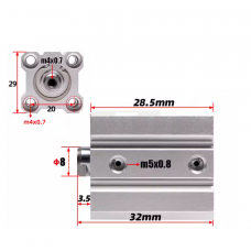 Xi lanh compact CQ2A16-10DZ