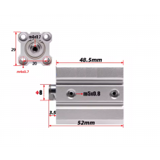 Xi lanh compact CQ2A16-30DZ