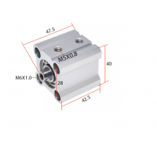 Xi lanh compact CQ2B25-20D