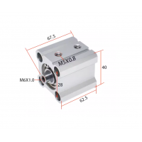 Xi lanh compact CQ2B25-40D