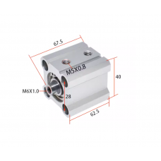 Xi lanh compact CQ2B25-40D