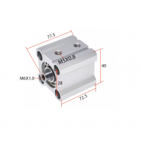 Xi lanh compact CQ2B25-50D
