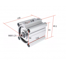 Xi lanh compact CQ2B32-100D