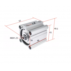 Xi lanh compact CQ2B32-25D