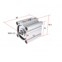 Xi lanh compact CQ2B32-40D