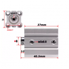 Xi lanh compact CQ2A12-20DZ