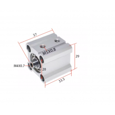 Xi lanh compact CQ2B16-15D