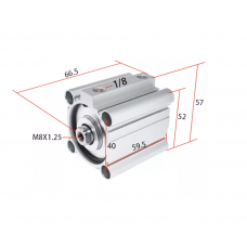 Xi lanh compact CQ2B40-30D