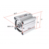 Xi lanh compact CQ2B40-50D Xi lanh compact CQ2B40-50D