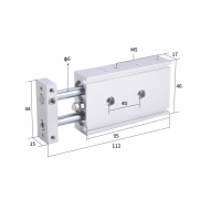 Xi lanh 2 trục CXSM10-40 Xi lanh 2 trục CXSM10-40