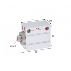 Xi lanh mini free mount CDUJB10-15D