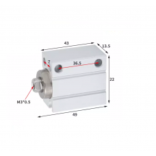 Xi lanh mini free mount CDUJB10-25D