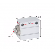 Xi lanh mini free mount CDUJB10-6D