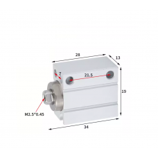 Xi lanh mini free mount CDUJB6-10D