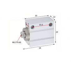 Xi lanh mini free mount CDUJB6-4D