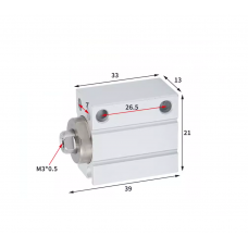 Xi lanh mini free mount CDUJB8-15D