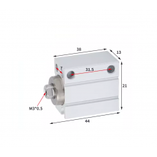 Xi lanh mini free mount CDUJB8-20D