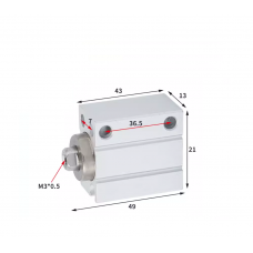 Xi lanh mini free mount CDUJB8-25D