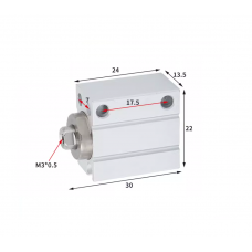 Xi lanh mini free mount CDUJB8-6D