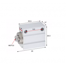 Xi lanh mini free mount CUJB12-5D