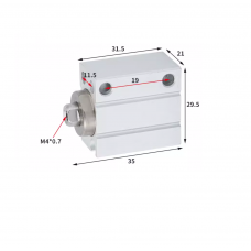 Xi lanh mini free mount CUJB16-15D