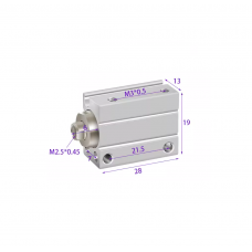 Xi lanh mini free mount CUJB6-15D