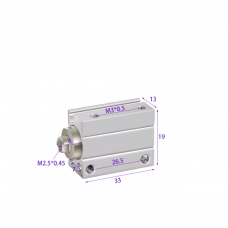 Xi lanh mini free mount CUJB6-20D