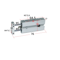 Xi lanh 2 trục compact CXSJM10-20 Xi lanh 2 trục compact CXSJM10-20